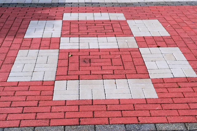 paving stones, driveway, template, symmetrical, red, contrast, decorative, driveway, driveway, driveway, driveway, driveway. The best places to run a pressure washing business