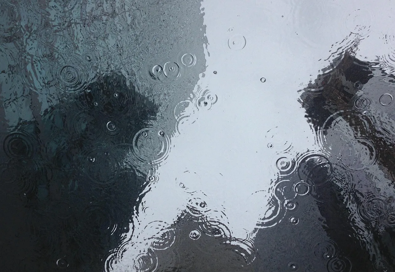 puddle, rain, raindrops, raining, wet, ripples, water, water surface, clear, drop of water, droplets, drops, nature, liquid, monochrome, reflection, water reflection. Pressure washing business operations: containing wash water