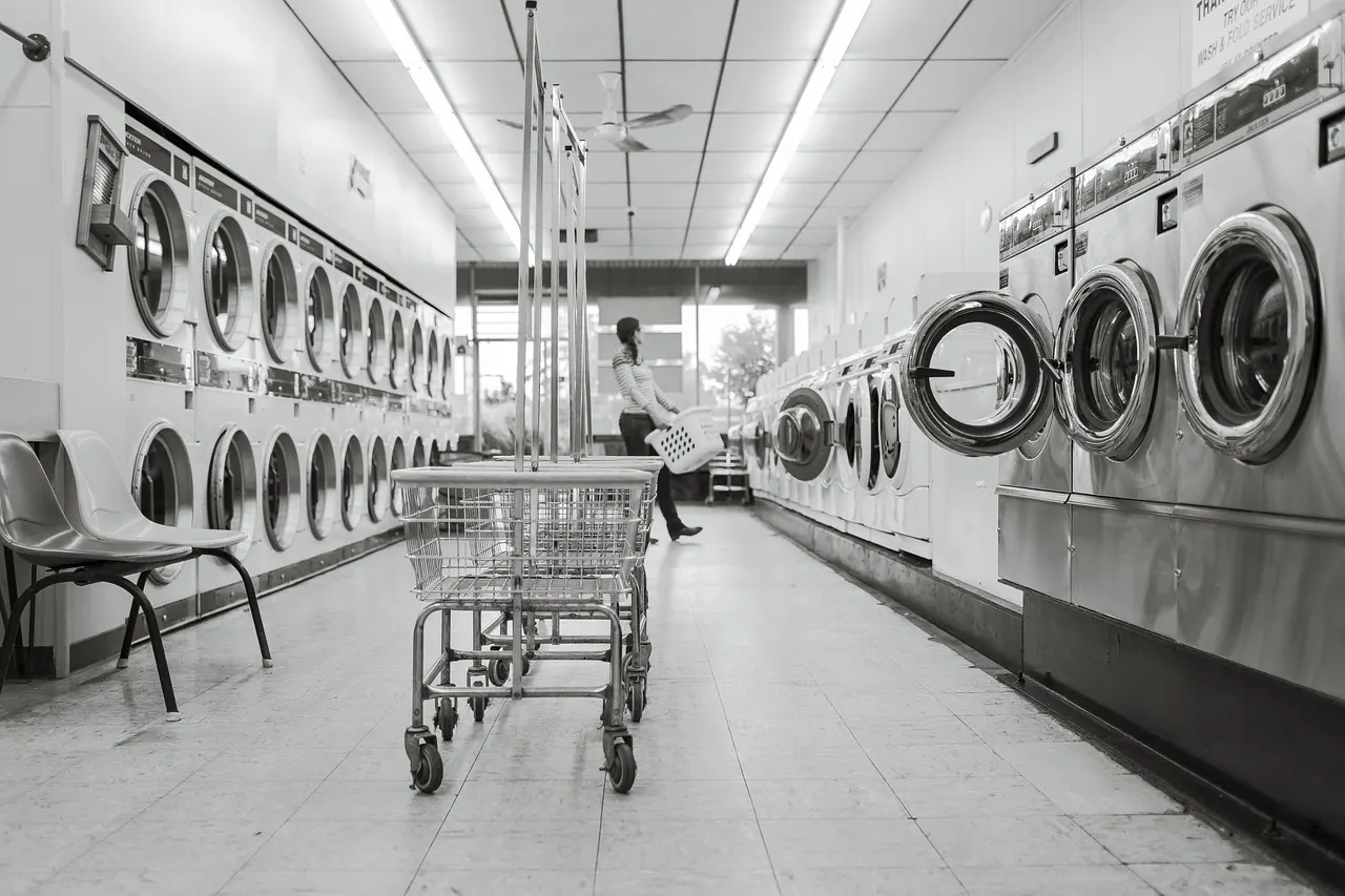 laundry saloon, laundry, person, washing machines, clean, wash, housework, washer, clothes, domestic, laundromat, dryers, carts, baskets, laundry, laundry, laundry, laundry, laundr